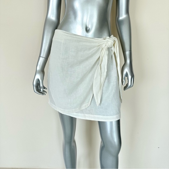 NEW!!! ViX Brazil linen women skirt size L Retail 188$